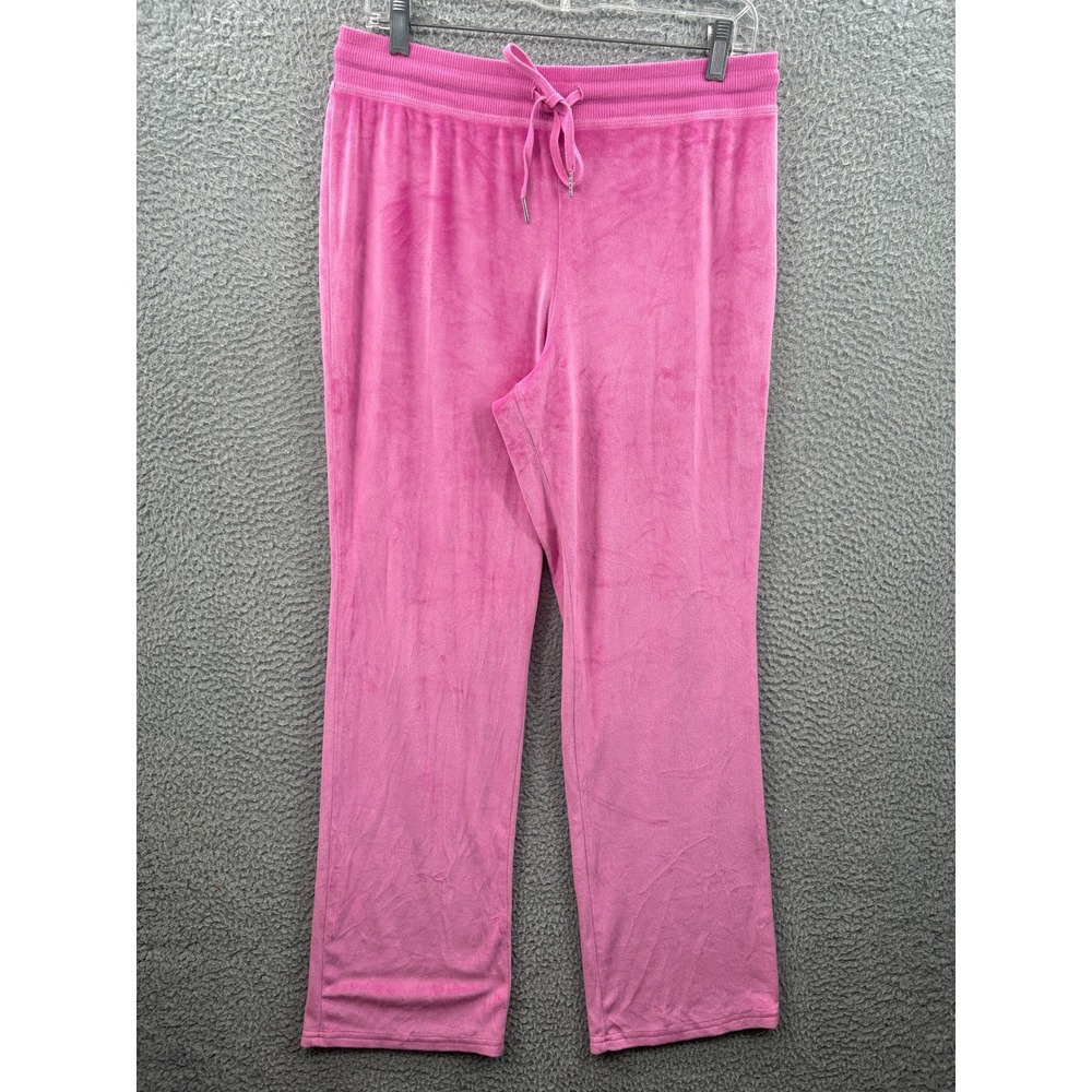 Vintage Juicy Couture Sleepwear Pajama Track Pants Womens L Pink Velour Lounge